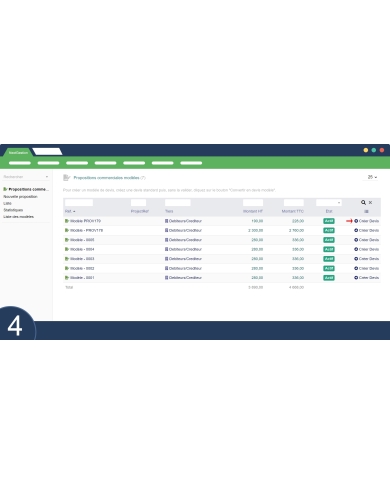 Propuesta predefinida