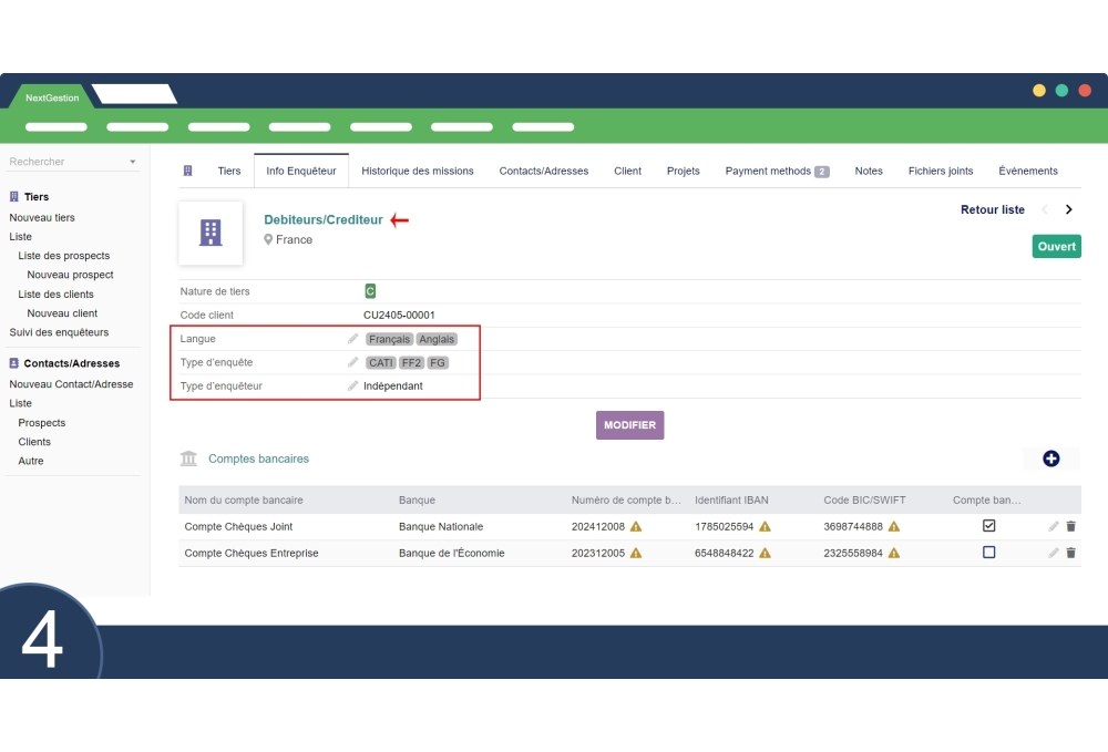 Monitoring of investigators