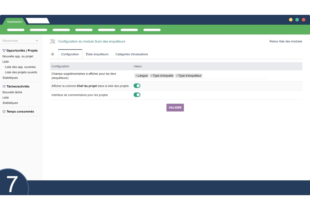 Seguimiento de los investigadores
