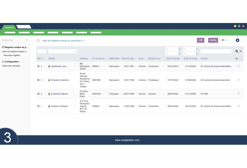 Das einheitliche Personalregister