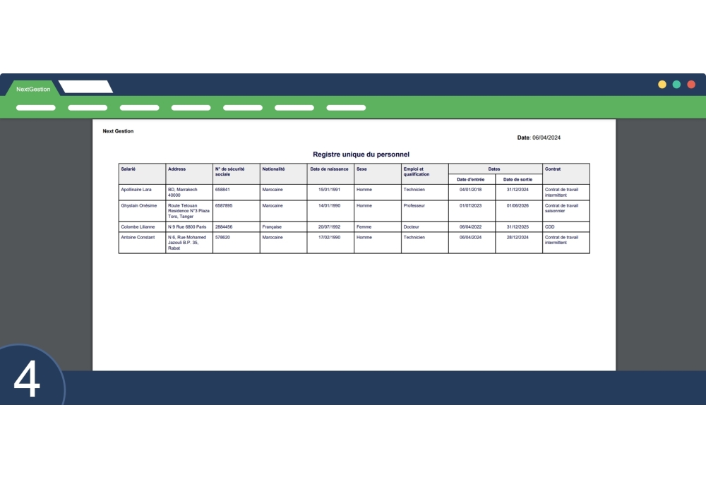 The single personnel register