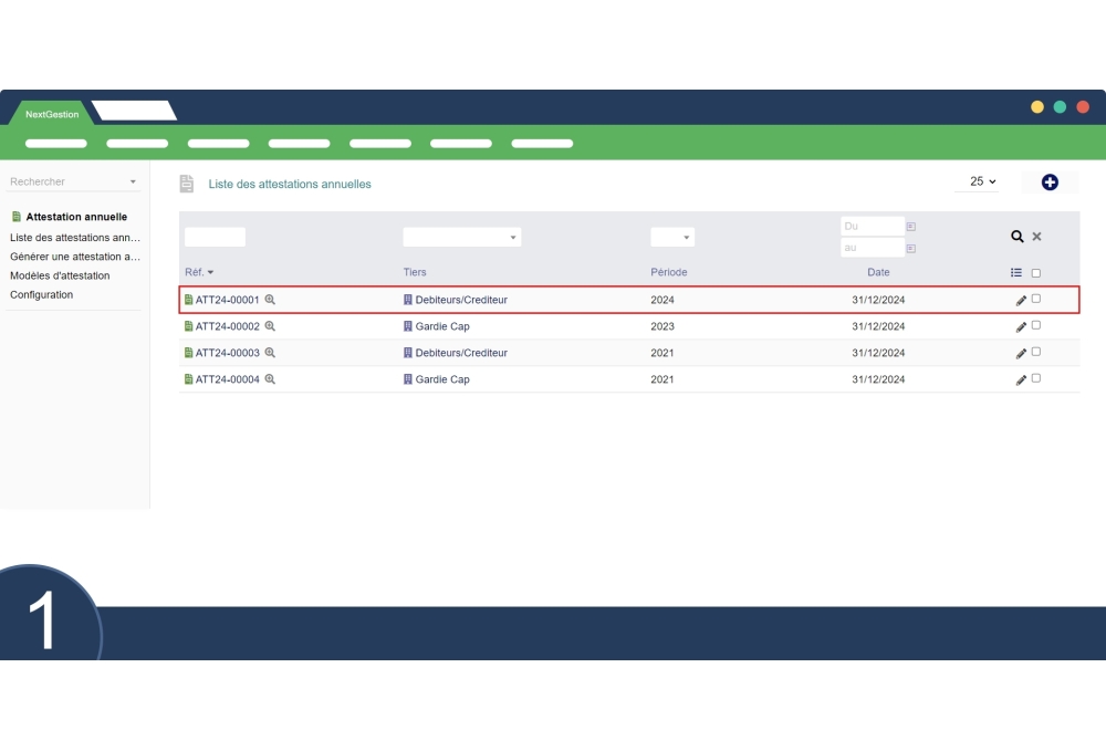 Jährliches Zertifizierungsmodul