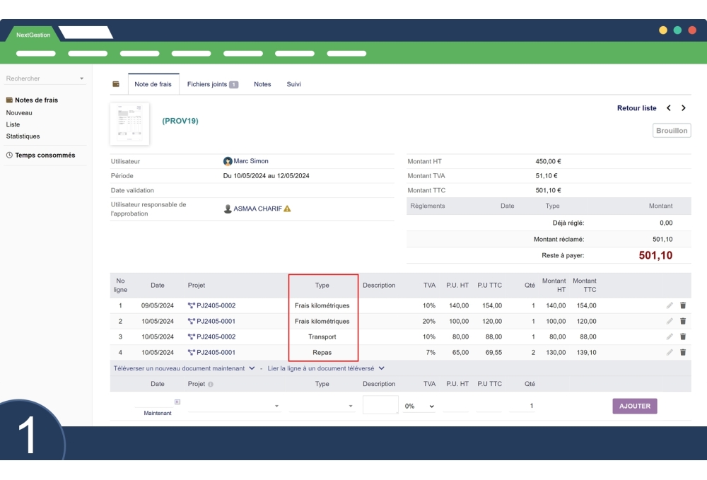 Accounting Expense Code Module