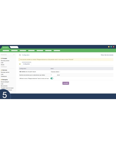 Reponer según la cantidad de productos vendidos