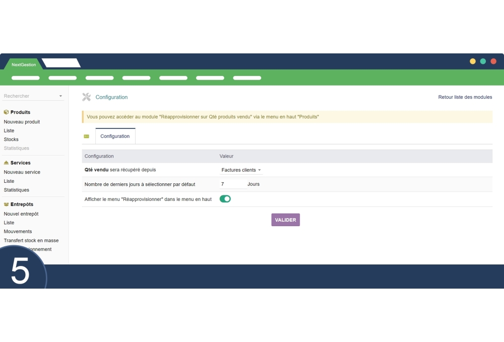Rifornimento in base alla quantità di prodotti venduti