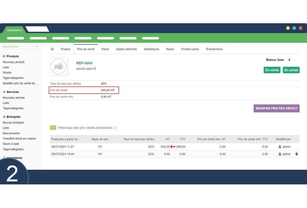 Massenverkaufspreis bearbeiten