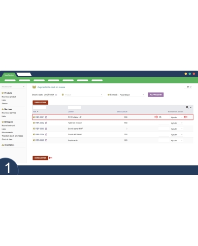 Aumenta le scorte in blocco