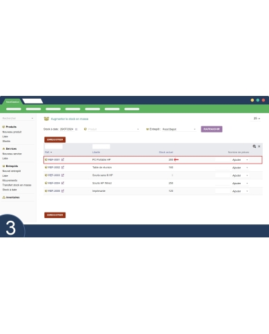Aumenta le scorte in blocco