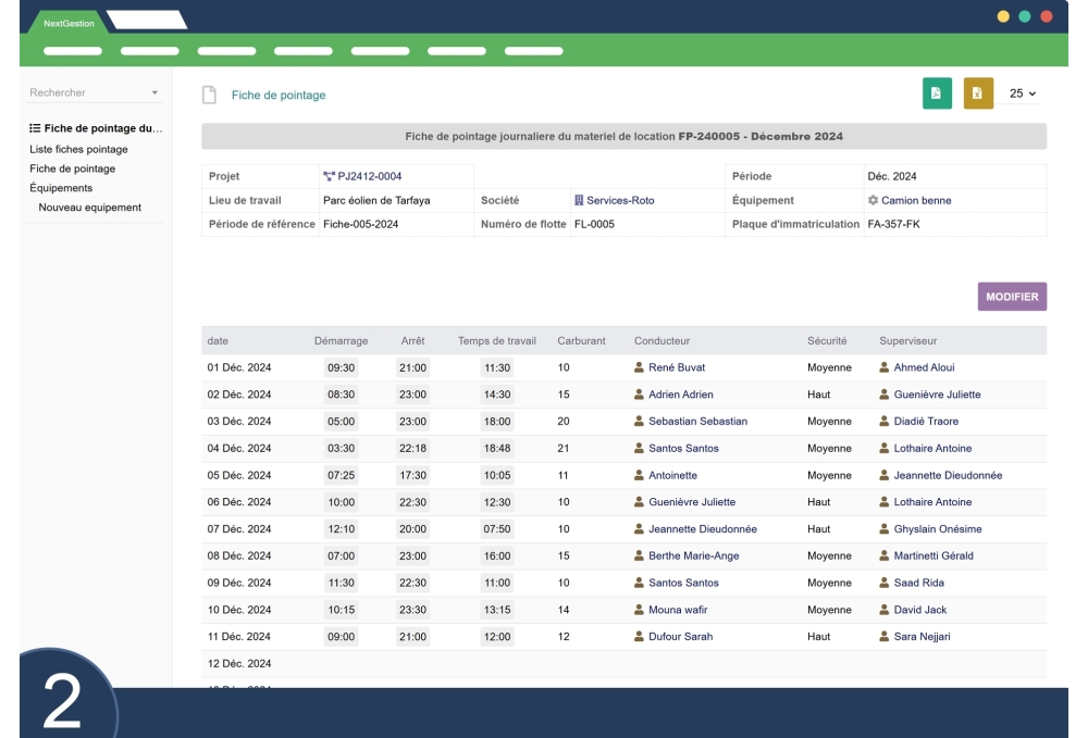 Equipment Time Tracking