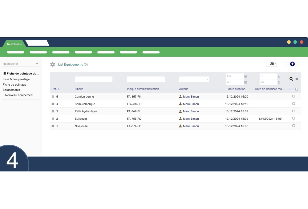 Equipment Time Tracking