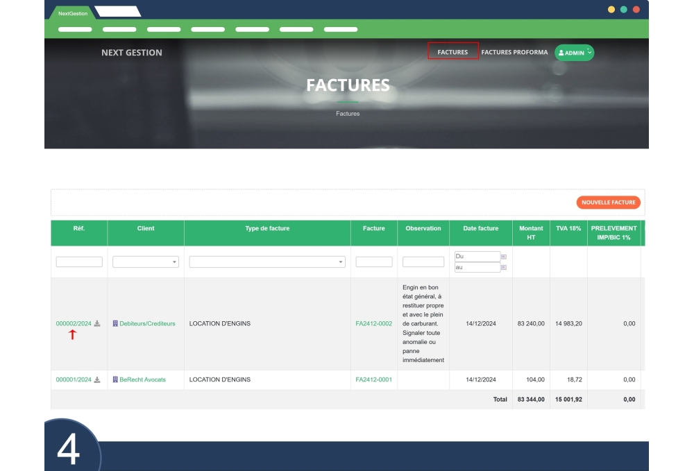 Mining Invoicing