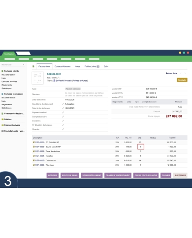 Module "Produits Livrés - Vendus" de Dolibarr