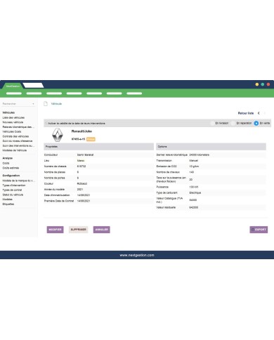 Automobile Fleet - Dolibarr