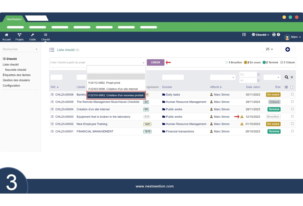 Checkli - Gestione delle liste