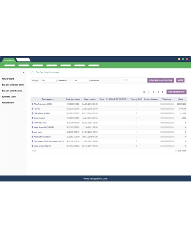 Module des Relevés clients et fournisseurs Dolibarr