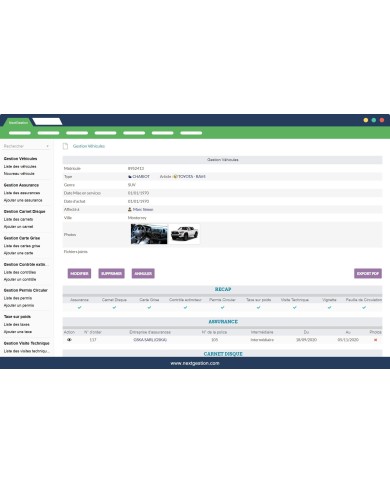 Vehicle Management Module of a company
